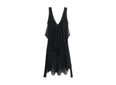 ZARA x Kate Moss Asymmetric Beads One Piece "Black"