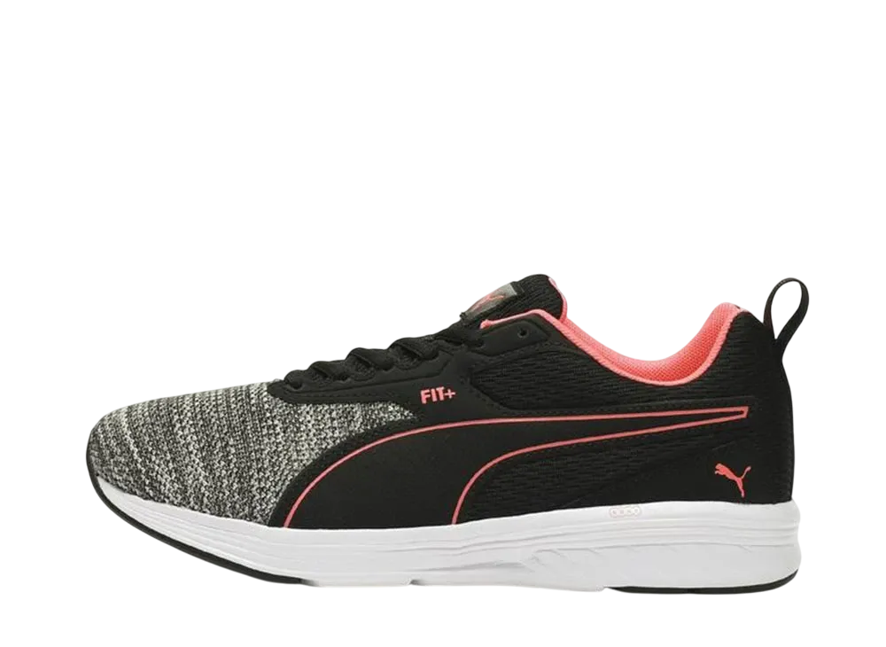 プーマ ウィメンズ コメット2 ワイド "ブラック/ホワイト/イグナイト"