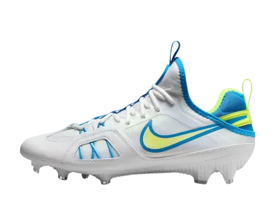 Nike Huarache 9 Varsity LAX SE "White/Volt/Vivid Blue"