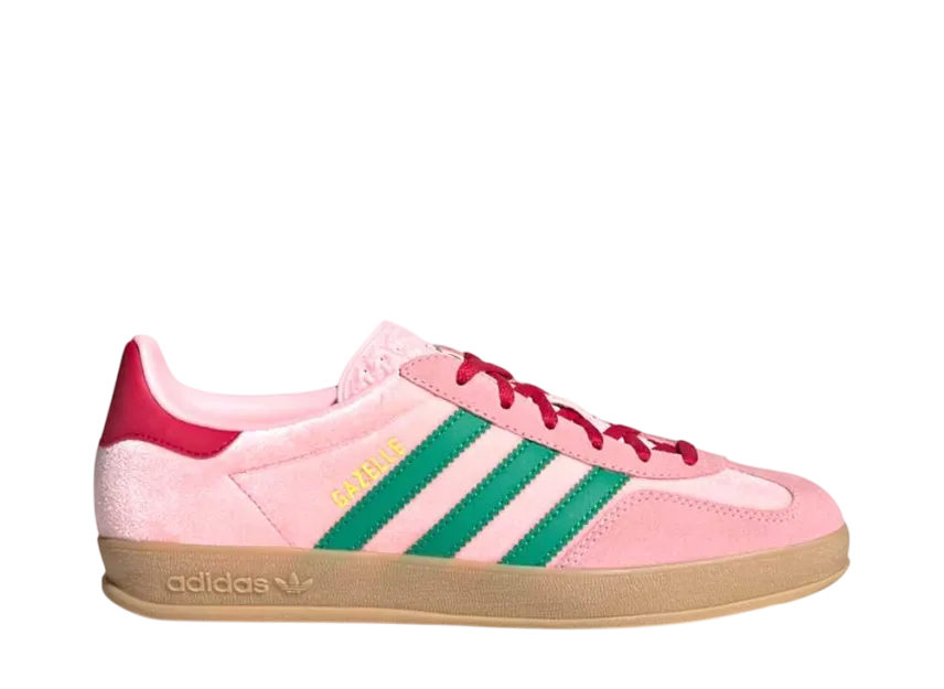 adidas Women's Gazelle Indoor "Court Green/Glow Pink/Gum" JI2713 | SNKRDUNK adidas Women's Gazelle Indoor "Court Green/Glow Pink/Gum" JI2713 | SNKRDUNK