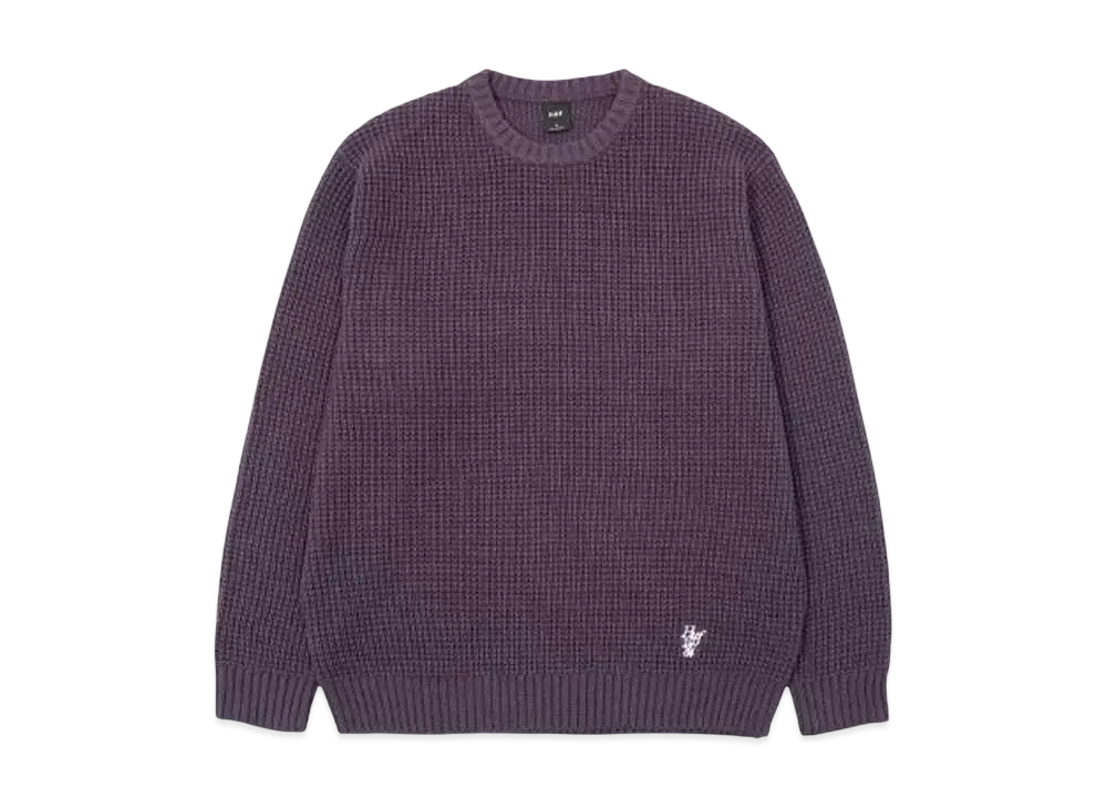HUF Winter 24 1984 Crewneck Sweater "Raisin"