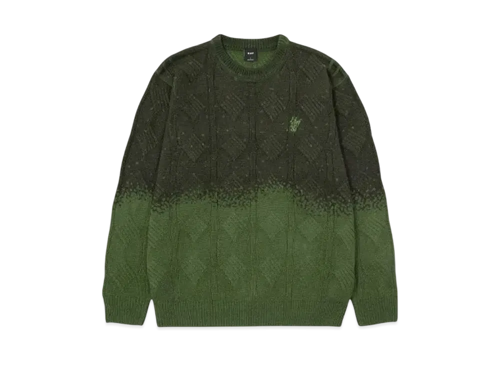 HUF Winter 24 1984 Gradation Sweater "Pesto"