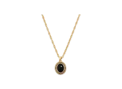 HUF Winter 24 Oval Stone Necklace "Gold"