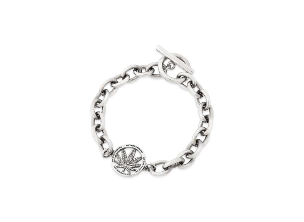 HUF Winter 24 Plantlife Coin Bracelet "Silver"