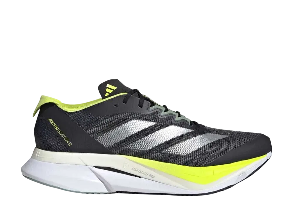 アディダス アディゼロ ボストン12 "オーロラインク/シルバーメタリック/パルスライム"