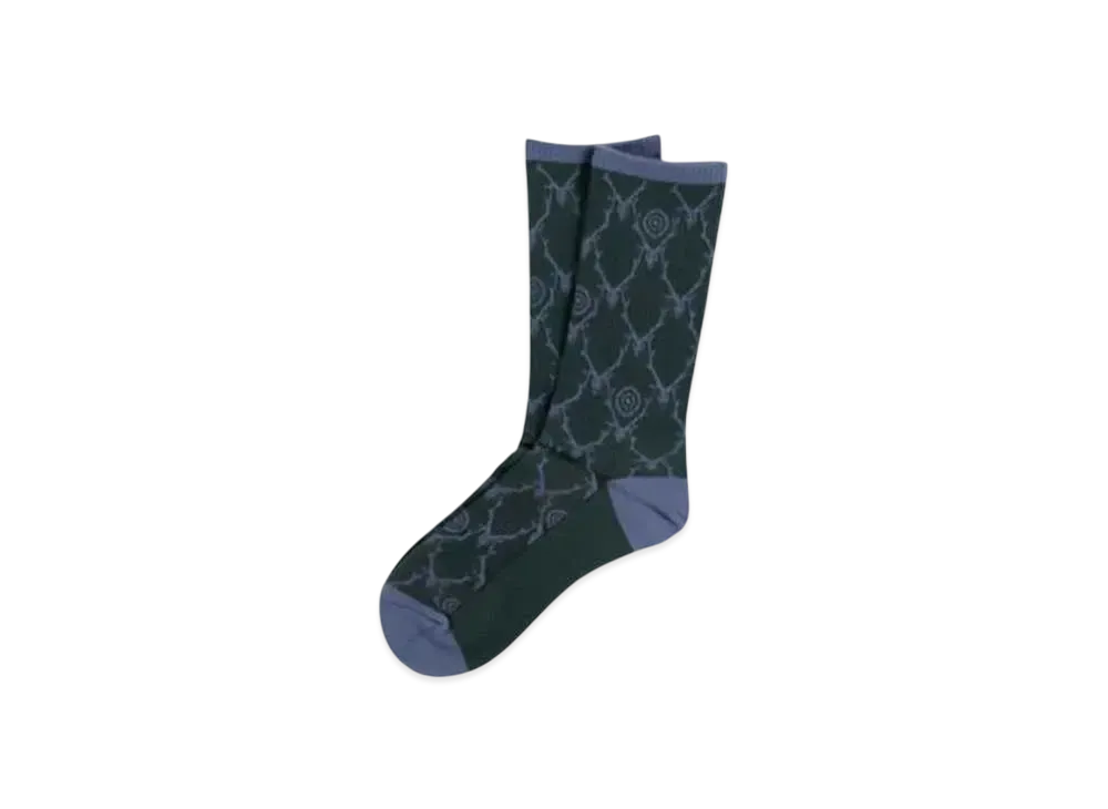 SOUTH2 WEST8 Skull & Target Socks "Green" PU435