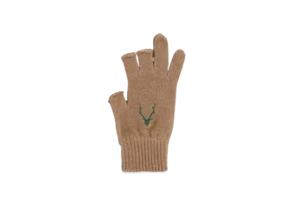 SOUTH2 WEST8 Wool & Acrylic Knit Gloves "Mocha" PU434