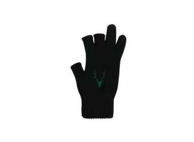 SOUTH2 WEST8 Wool & Acrylic Knit Gloves "Black" PU434