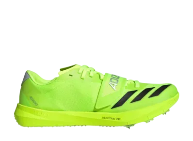 adidas Adizero TJ PV Track and Field "Lucid Lemon/Core Black/Silver Metallic"