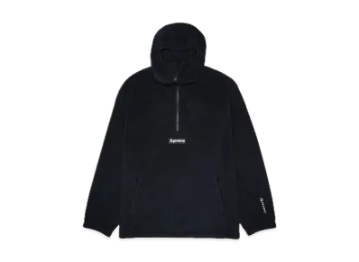 Supreme Polartec Facemask Half Zip Hooded Sweatshirt "Black"