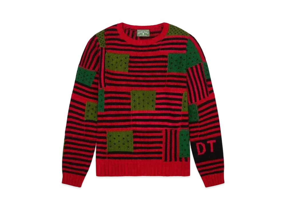 DENIM TEARS Patchwork Flag Knit "Multi"