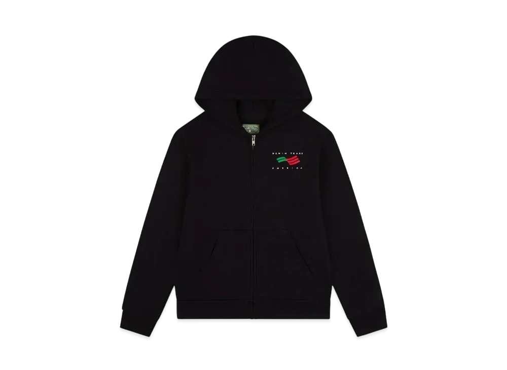 DENIM TEARS America Sportswear Zip Hoodie "Black"
