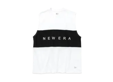 NEW ERA Performance Apparel Performance Muscle Tank Panel Logo "White/Black"