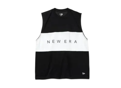 NEW ERA Performance Apparel Performance Muscle Tank Panel Logo "Black/White"