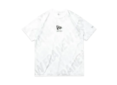 NEW ERA Performance Apparel Short Sleeve Tech T-shirt All-Over Logo "White"