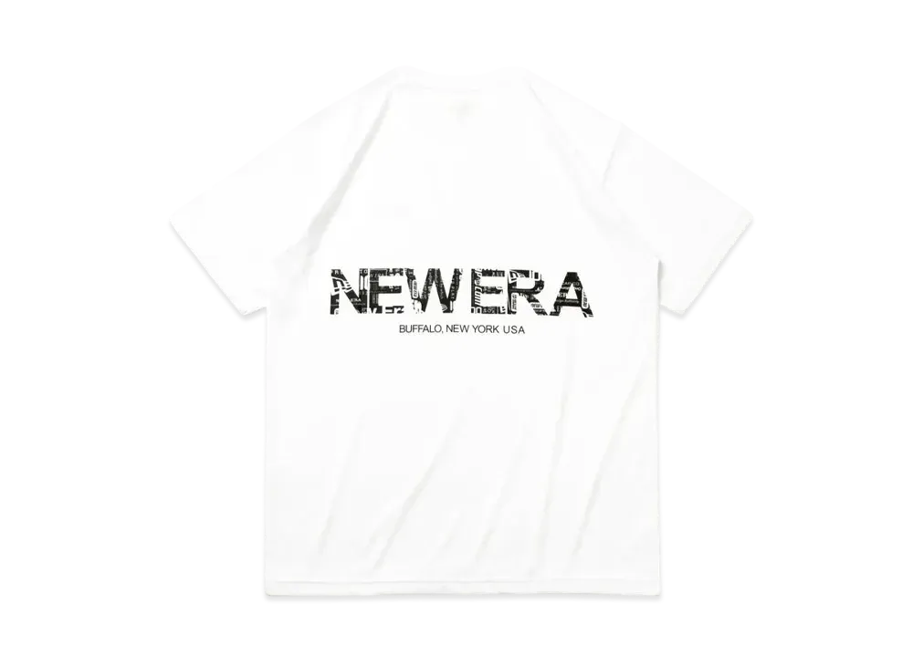 NEW ERA Performance Apparel Short Sleeve Tech T-shirt Rear Word Mark Logo "White"