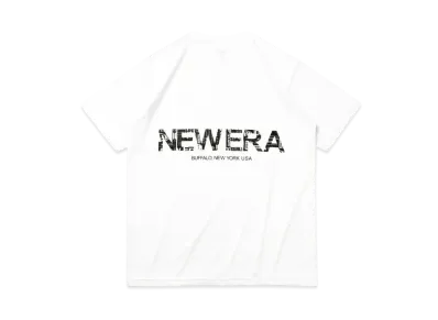NEW ERA Performance Apparel Short Sleeve Tech T-shirt Rear Word Mark Logo "White"