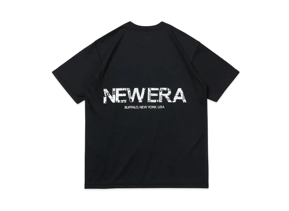 NEW ERA Performance Apparel Short Sleeve Tech T-shirt Rear Word Mark Logo "Black"