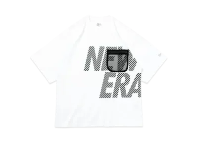 NEW ERA Performance Apparel Short Sleeve Oversized Performance T-shirt Mesh Pocket "White/Black"