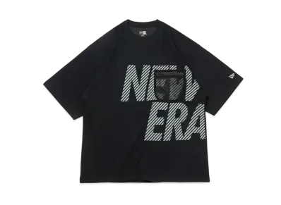 NEW ERA Performance Apparel Short Sleeve Oversized Performance T-shirt Mesh Pocket "Black/Gray"