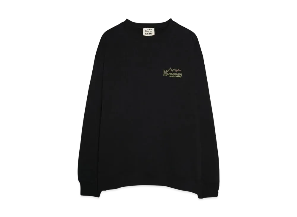 MANASTASH TWIN PEAKS SWEATSHIRTS "BLACK"