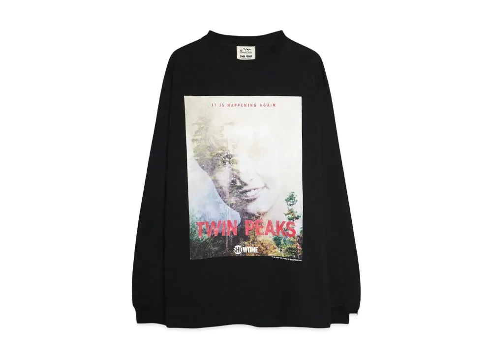 MANASTASH TWIN PEAKS L/S TEE 02 "BLACK"