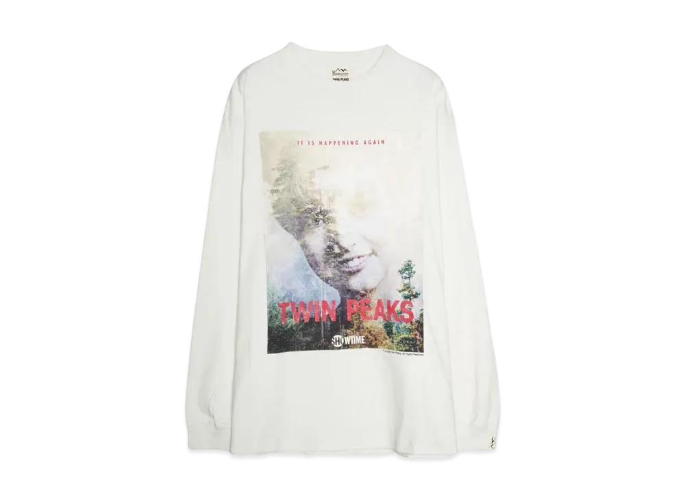 MANASTASH TWIN PEAKS L/S TEE 02 "WHITE"