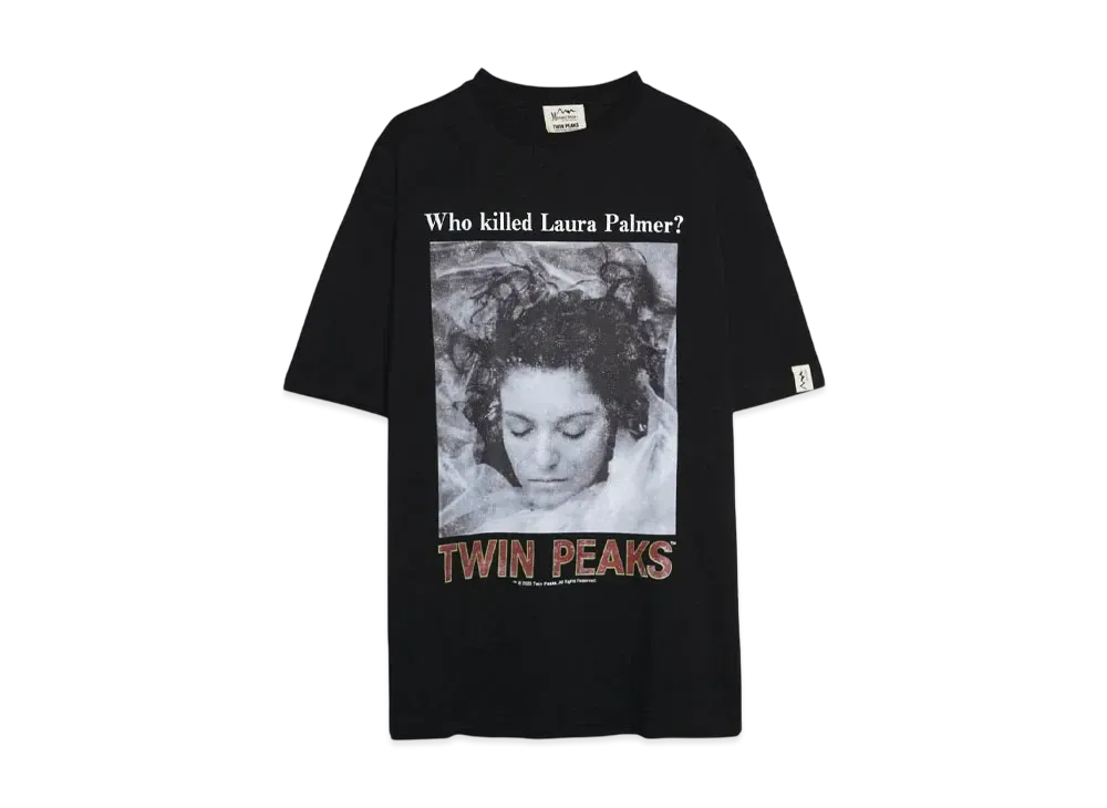 MANASTASH TWIN PEAKS TEE 01 "BLACK"