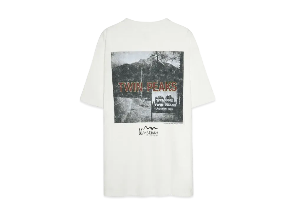 MANASTASH TWIN PEAKS TEE 02 "WHITE"