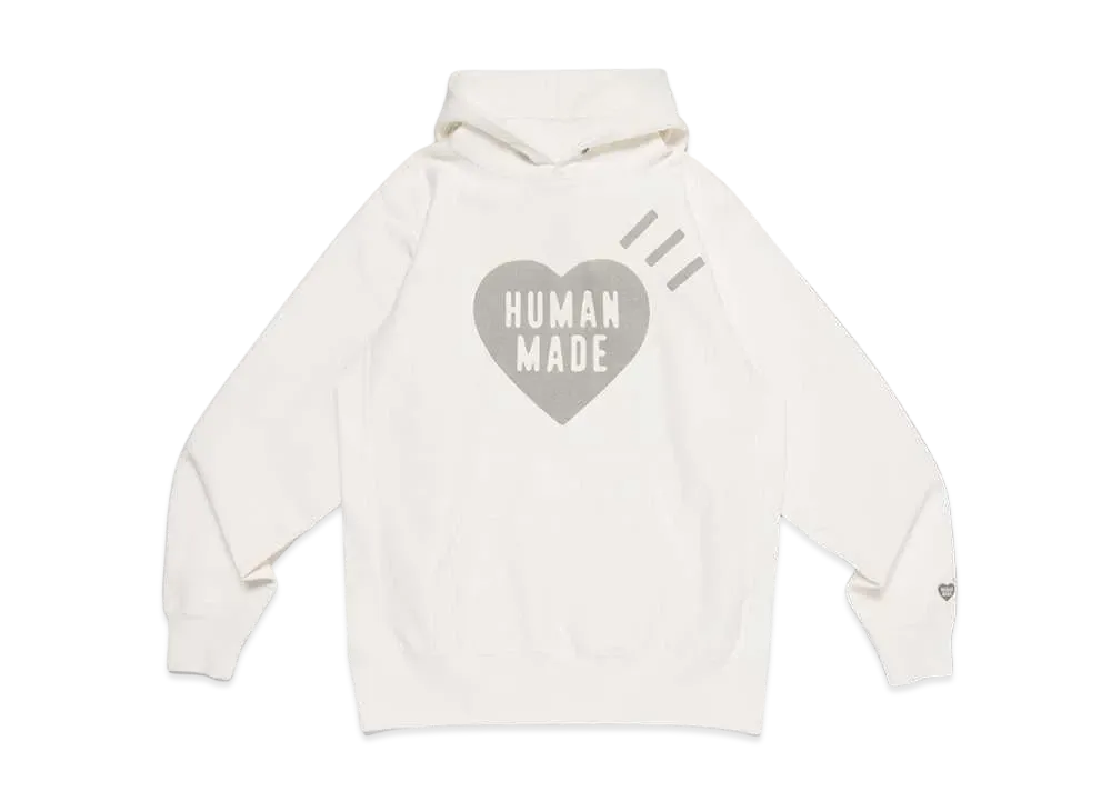 HUMAN MADE Heart Heavyweight Hoodie Sapporo / Gray "White"