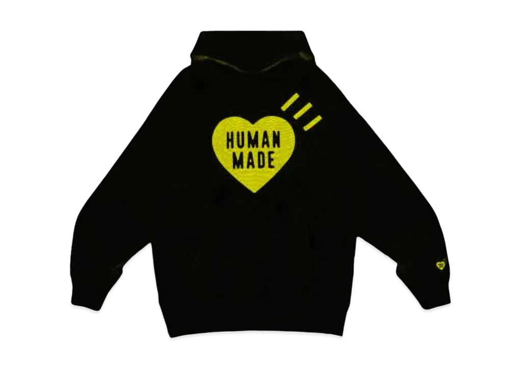 HUMAN MADE Heart Heavyweight Hoodie Shinsaibashi Parco / Yellow "Black"
