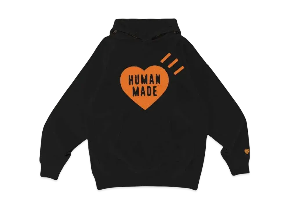 HUMAN MADE Heart Heavyweight Hoodie Shibuya Parco / Orange "Black"