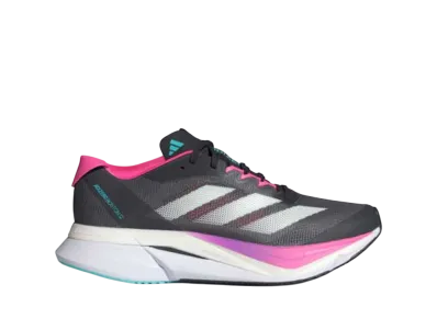 adidas Women's Adizero Boston 12 "Grey Five/Crystal Jade/Lucid Pink"