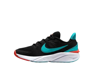 Nike GS Star Runner 4 "Black/Bright Crimson/White/Dusty Cactus"