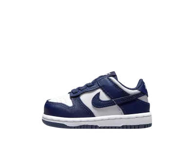 Nike TD Dunk Low "White/White/Midnight Navy"