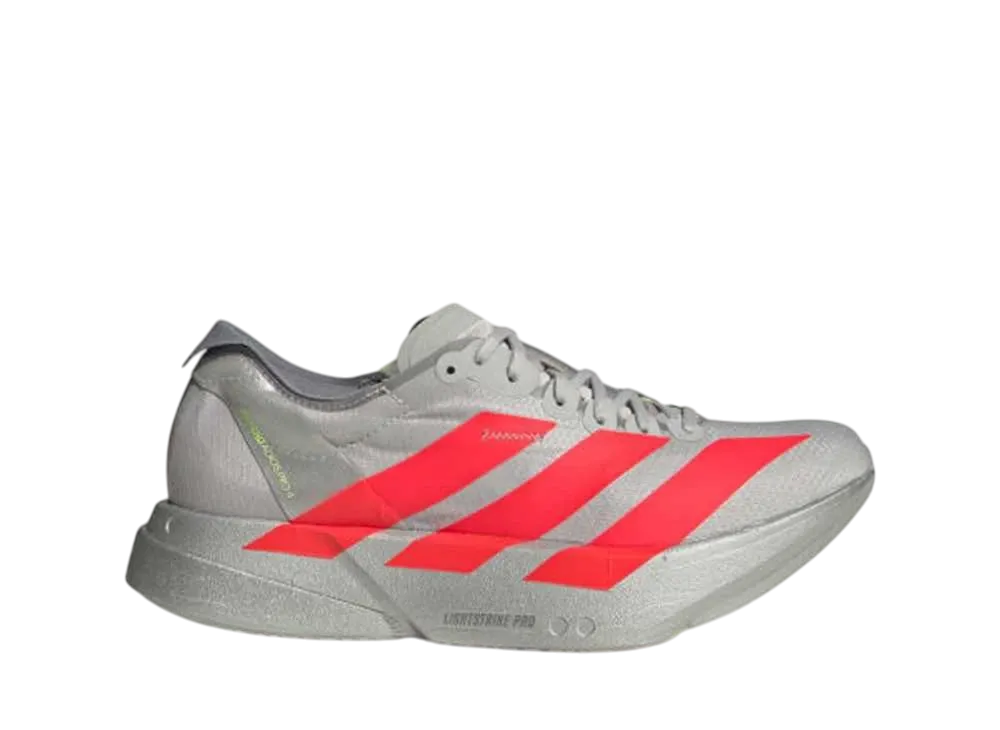 adidas Women's Adizero Adios Pro 4 "Grey Two/Lucid Red/Grey"