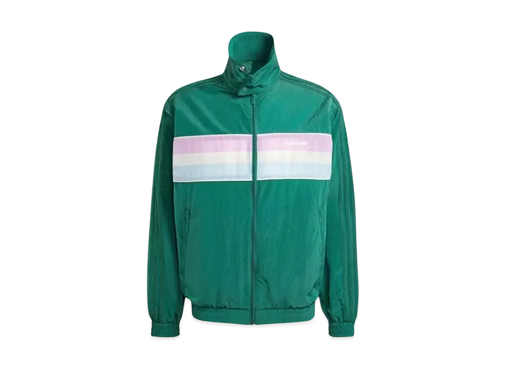 adidas 80s Nylon Archive Three Stripes Track Top "Collegiate Green"