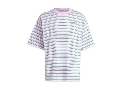 adidas 80s Loose Striped Short Sleeve T-Shirt "Bliss Lilac"