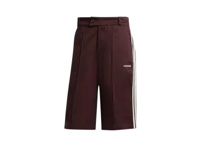 adidas 80s Loose Button Three Stripes Bermuda Shorts "Shadow Brown"