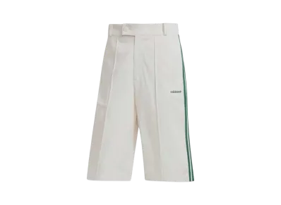 adidas 80s Loose Button Three Stripes Bermuda Shorts "Off White"