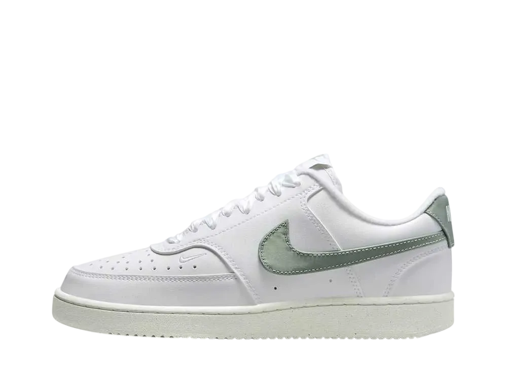 ナイキ ウィメンズ コートビジョン ロー ネクスト ネイチャー "ホワイト/セイル/ジェイドホライズン"
