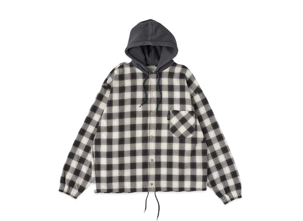 SEDAN ALL-PURPOSE Flannel Hoodie "Grey Plaid"
