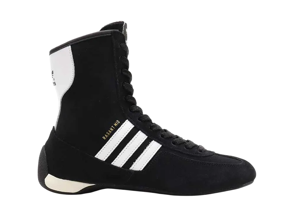 アディダス ウィメンズ ラサント ミッド "コアブラック/フットウェアホワイト/オフホワイト"