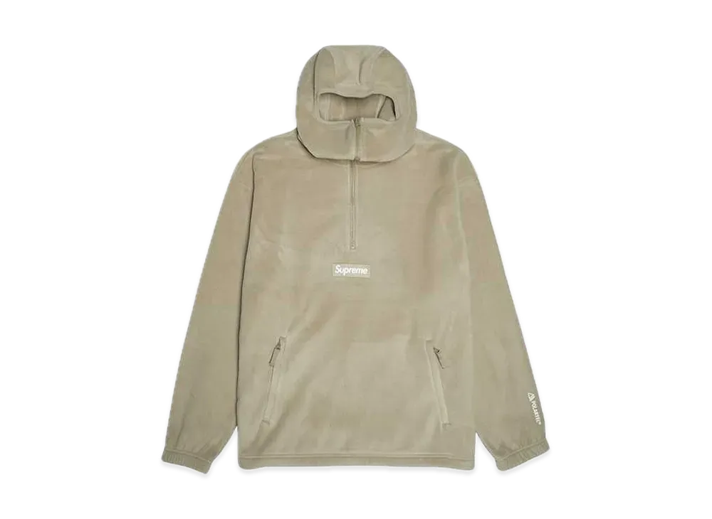 Supreme Polartec Facemask Half Zip Hooded Sweatshirt "Tan"