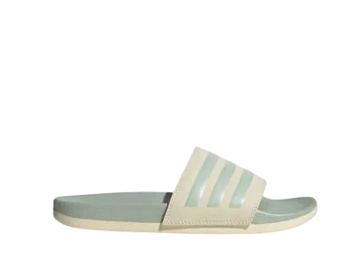 adidas Women's Adilette Comfort Slides "Wonder White/Linen Green Met"