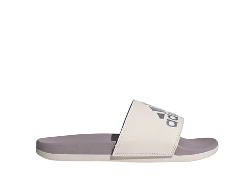 adidas Women's Adilette Comfort Slides "Preloved Fig/Silver Metallic/Putty Mauve"