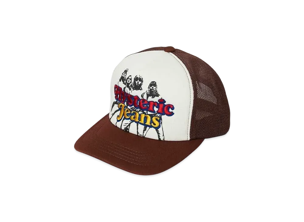 HYSTERIC GLAMOUR Hysteric Jeans Embroider Mesh Cap "Brown"