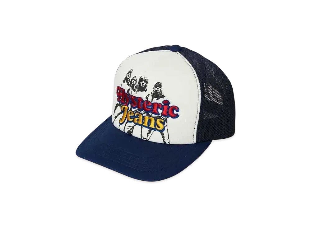 HYSTERIC GLAMOUR Hysteric Jeans Embroider Mesh Cap "Navy"