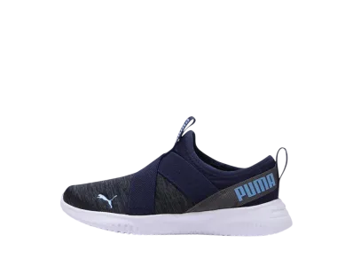 Puma PS Flyer Flex Strap Slip-On TC "Navy/Gray"