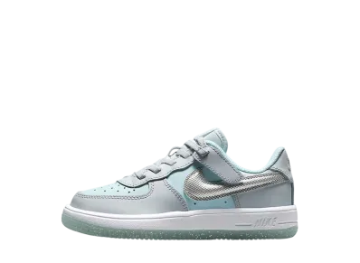 Nike PS Force 1 Low EasyOn "Pure Platinum/Glacier Blue/White/Metallic Silver"